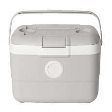 OLIVING 圓點桌板保溫箱, 淺灰色, 25L