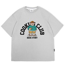 오티디 프리미엄 오버핏 16수 클럽베어 통기성 반팔 티셔츠