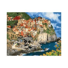 Play about Village on the Cliff DIY 傑作繪畫套組 40 x 50cm, 混色
