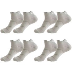 르블랑 馬拉松跑步運動襪 4件組, 灰色