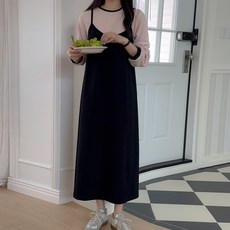 봉봉스토리 신뢰구간 뷔스티에 임산부 원피스