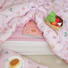 디어프렌드 고밀도 순면 키즈 차렵이불, 쥬시베리