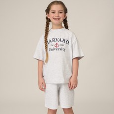 HARVARD KIDS 兒童基本款海洋風Logo短袖套裝 HJCCSUE24207