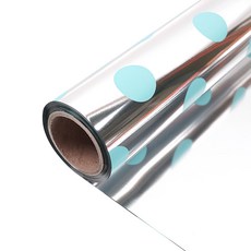 COCO PLUS 大圓點捲筒包裝紙 53cm x 17m, 1個, 藍色