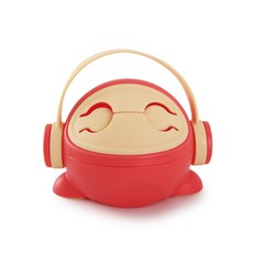 嬰兒附柄零食杯, 紅色, 1個