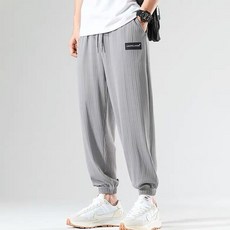 Gudifeu 男款涼感透氣夏季涼爽材質九分褲