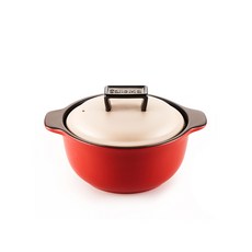 Salle Ma 雙耳耐熱陶瓷砂鍋+鍋蓋組, 1個, 20 x 9.8 厘米