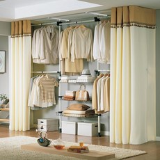 GAHWA HOME SYS. 高級五層收納籃式掛衣架, 棕色