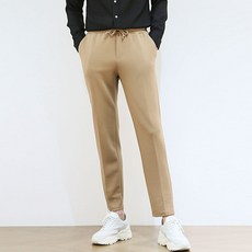 블루포스 남성용 슬림 스트레이트 링클프리 키번스 밴딩 슬랙스