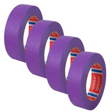 iQIHAN 다다 칼라 마스킹 테이프 20mm x 20m, 보라, 4개