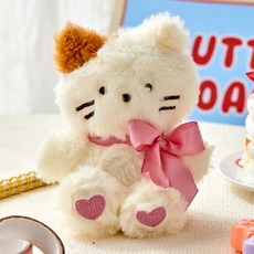 BUTTERSHOP B-Mine 牛奶貓錄音鑰匙圈玩偶, 1個, 8.5cm, 混合色