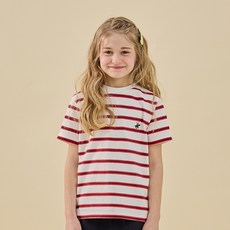 BEVERLY HILLS POLO CLUB 比佛利保羅 青少年線條短袖T恤