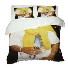 彩色印花被套枕套組 A_RD_140