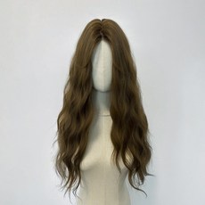 Belle Souvent 無瀏海波浪長髮全頂假髮 DM430 60cm, 灰棕色, 1個