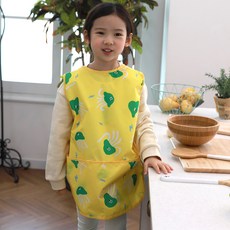 bebe chouette 孩童圖案印花後背網眼圍裙