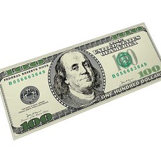 더플로우 부자가 되고 싶어요 금전운 달러 현관 발매트, 혼합 색상