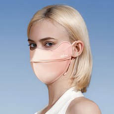 UV블록 에어플로우 새부리형 자외선차단 마스크 UV008, 피치스킨