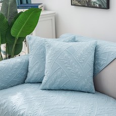 lovinglab 魚骨紋藍鈴花抱枕套