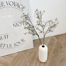 紐西蘭麻人造迷你葉枝, 2個, 綠色