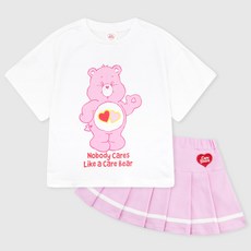 Care Bear 女孩 Love A Lot Bear 褶皺 Scotts 上衣和下身套裝