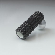 레인보우 요가 스트레칭 폼룰러, 블랙 중공, 1개