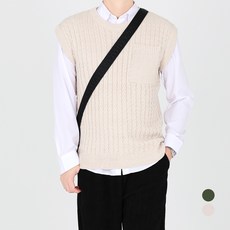 Infeus 男性 Aettle 單口袋針織背心 T25SS1-DM026