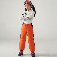 孩童拼色鬆緊帶長褲