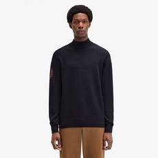 FRED PERRY 男款 月桂花環仿高領針織衫 K8530