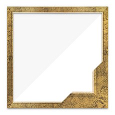 Nuni 框架樹脂細邊織物類型珠寶十字繡框架 30 x 30 厘米 SF24, 古董金