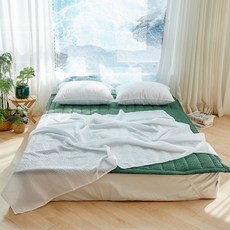 BAZAAR Gaseul Gaseul泡泡紗夏季薄被, Clova White