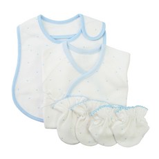 babybear 嬰兒愛心點點肚衣+手套+腳套+圍兜