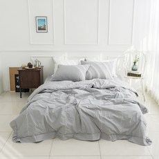 Linum ARTIGA 換季四季通用 Mari 莫代爾高密度玉米棉薄被, 灰色