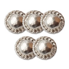 高級大衣開襟衫金屬鈕扣 棒球 18mm, 鎳, 5個