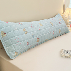 A'pogne 頂級絎縫長版坐墊套, 藍色小狗