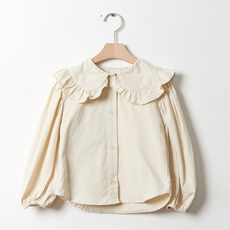 Bimbo Bimba 女童荷葉邊翻領長袖襯衫