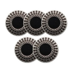 東大門鈕扣王 Alprang鈕扣 21mm, 黑鎳 BK, 5個