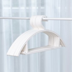 Bonheur House 防肩角防滑衣架, 100個, 白色