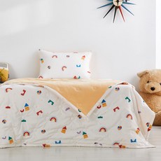 Modern House Mami Hug柔軟水洗換季雙面Play Time薄被, 象牙白