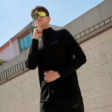 rrig 男士跑步刷毛半拉鍊長袖T恤 RZTS7103