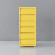 마켓비 도미닉 서랍장, 옐로우, 6단