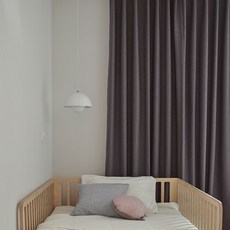 HANSSEM Cozy 遮光窗簾組, 炭灰色