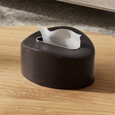 Mirnoa 極簡風簡潔室內裝飾擺件面紙盒 MMM3446, 黑色, 1個