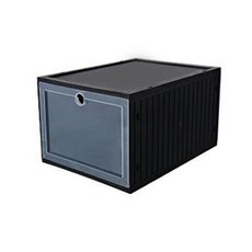 鞋收納盒 L號 黑色, 1個