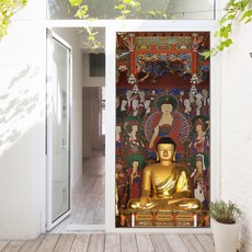 GGOOMIM 佛教佛像玄關門壁貼 cl851, 混合色, 100 x 210 cm