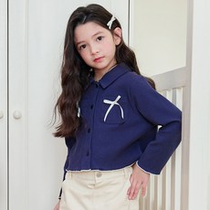 Bebezoo 女童短版蝴蝶結開襟衫