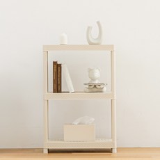 디에스피 국내 제조 릴리 다용도 선반, 아이보리, 3단