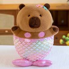 카피바라 인형, 35cm, 인어공주, 1개