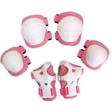 LARGO 孩童腳踏車護膝護碗組, 粉色