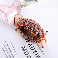 soosda 珠飾玻璃馬尾盤髮抓夾 181