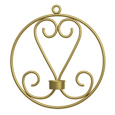 제이씨피 레트로 아이언 캔들 홀더 A, 골드